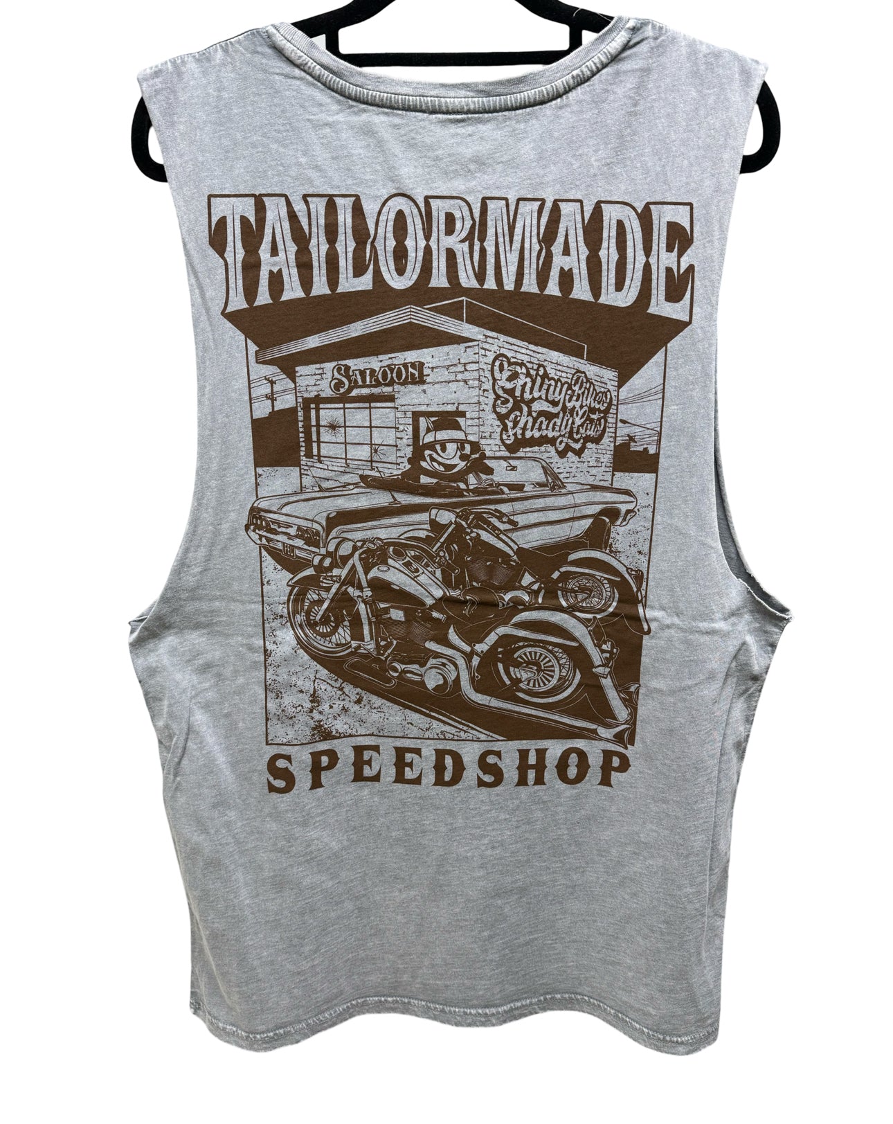 Shady Cats Tank Grey Stone